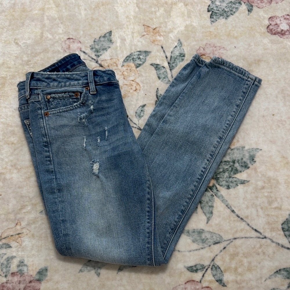 Lucky Brand Light Blue Distressed Skinny Jeans